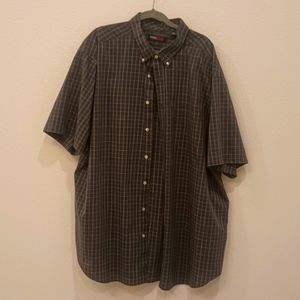 Men's ROUNDTREE & YORKE travel smart short sleeve shirt size 4XLT